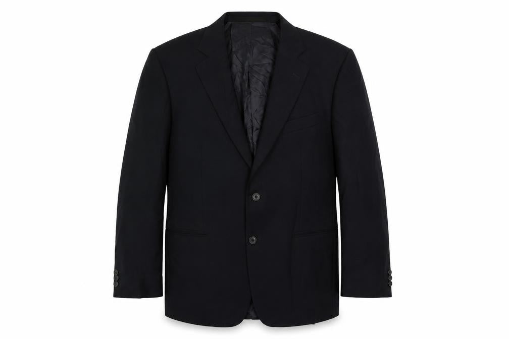 Marks & Spencer Mens Blue Polyamide Jacket Suit Jacket Size 46 Regular