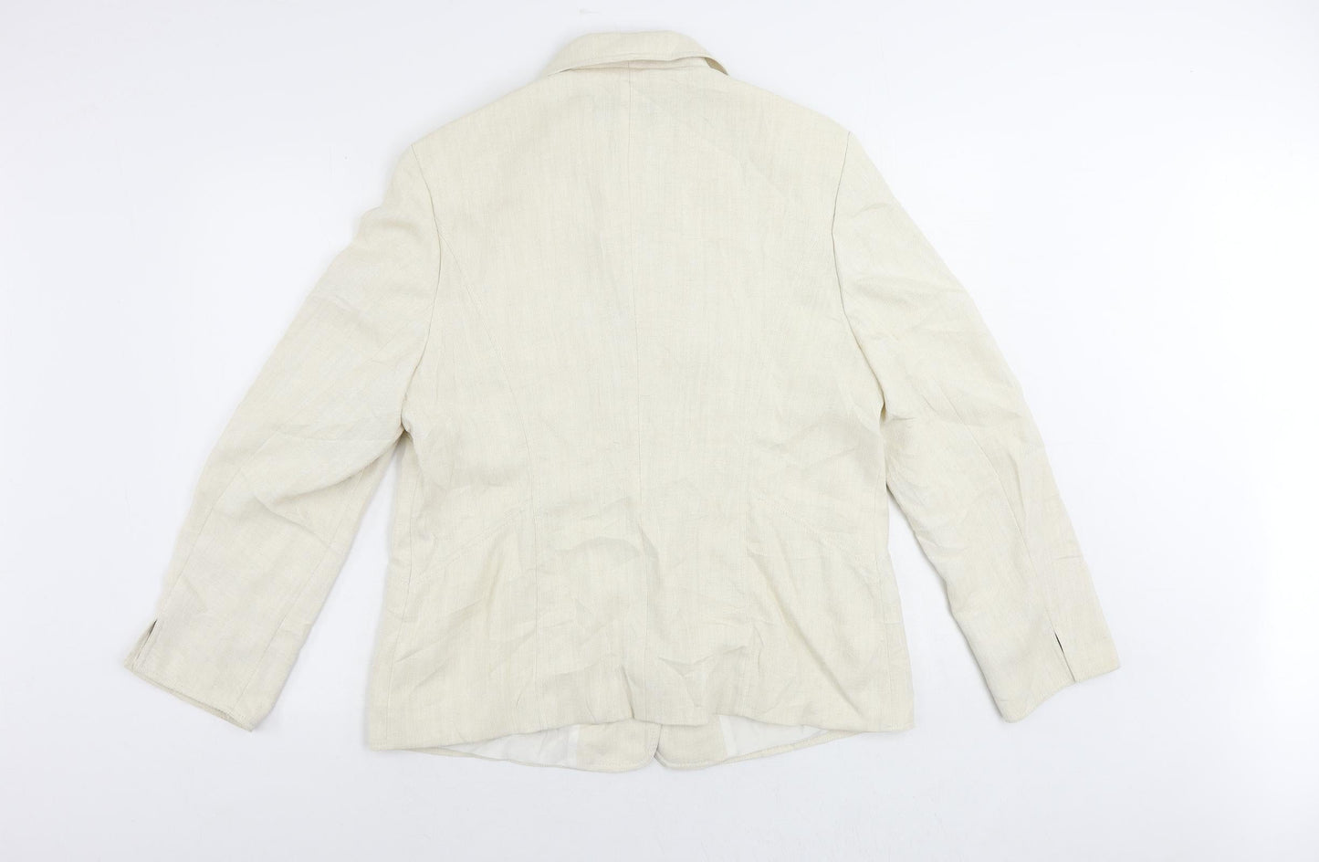 Marcona Womens Ivory Jacket Blazer Size 18 Button