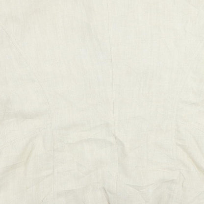 Marcona Womens Ivory Jacket Blazer Size 18 Button