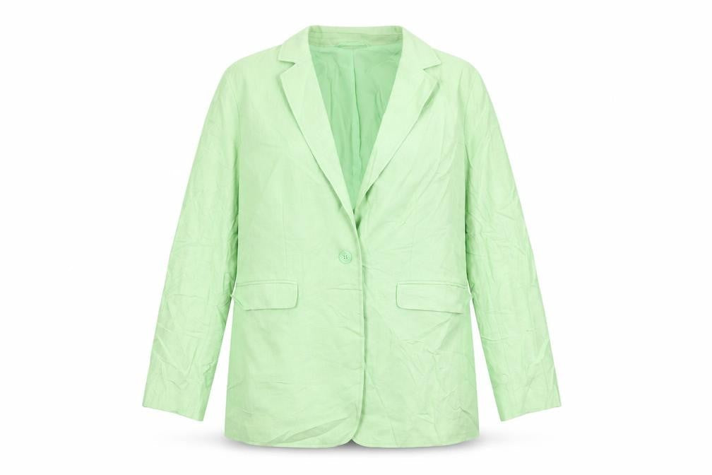 Marks and Spencer Womens Green Jacket Blazer Size 16 Button
