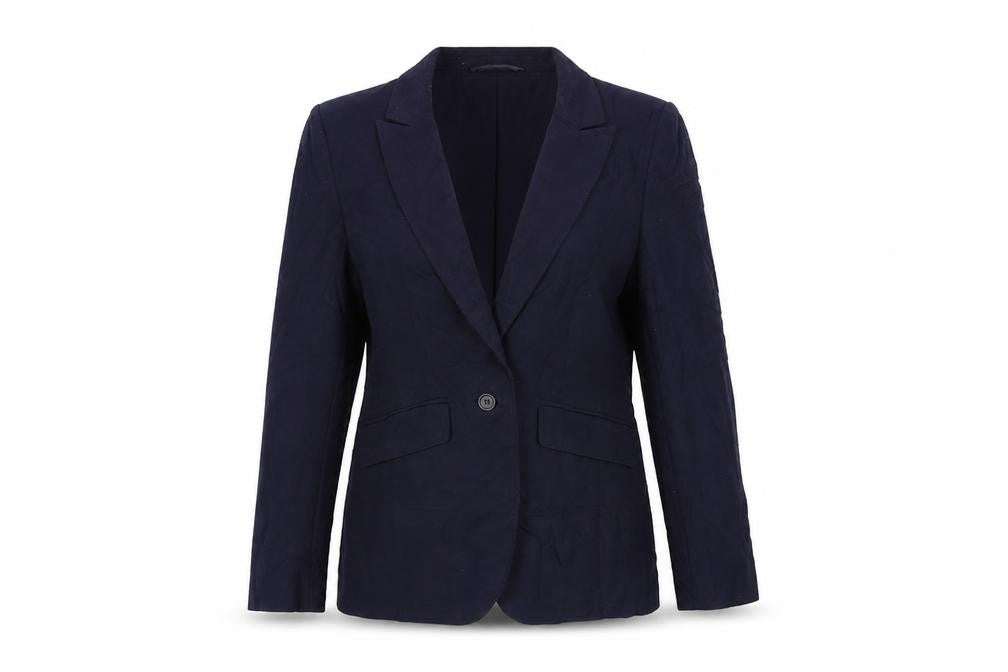 Marks & Spencer Womens Blue Jacket Blazer Size 10 Button