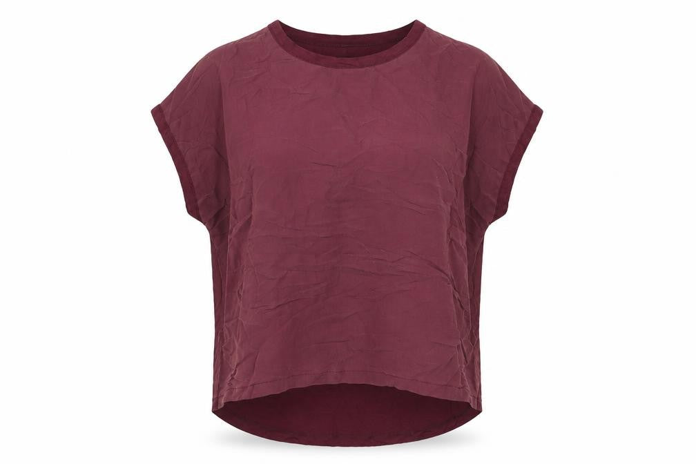 NEXT Womens Red Polyester Basic T-Shirt Size 8 Round Neck