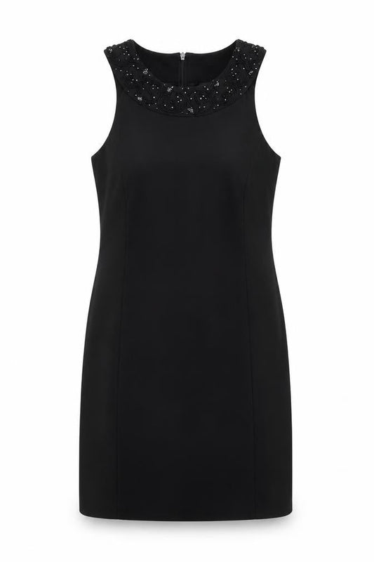 Opera Richards Womens Black Polyester Shift Size 12 Round Neck Zip
