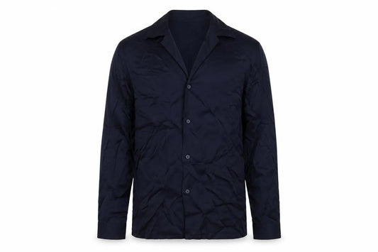 Zara Mens Blue Polyester Button-Up Size S Collared Button