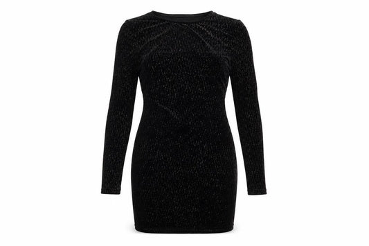 In the Style Womens Black Polyester Bodycon Size 10 Round Neck Pullover