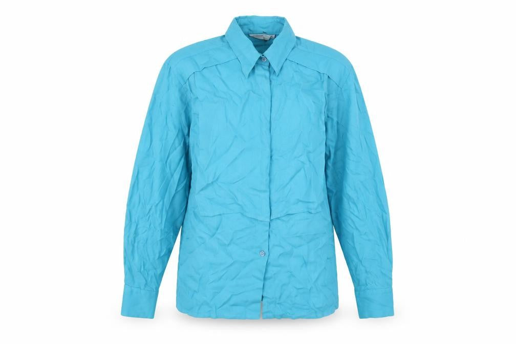NEXT Womens Blue Polyester Basic Button-Up Size 14 Collared