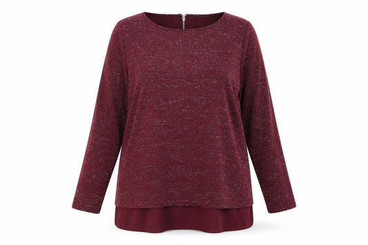 Per Una Womens Purple Polyester Basic T-Shirt Size 16 Round Neck