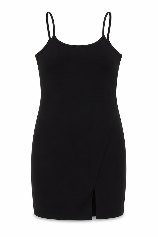 PRETTYLITTLETHING Womens Black Polyester Bodycon Size 12 Round Neck Pullover