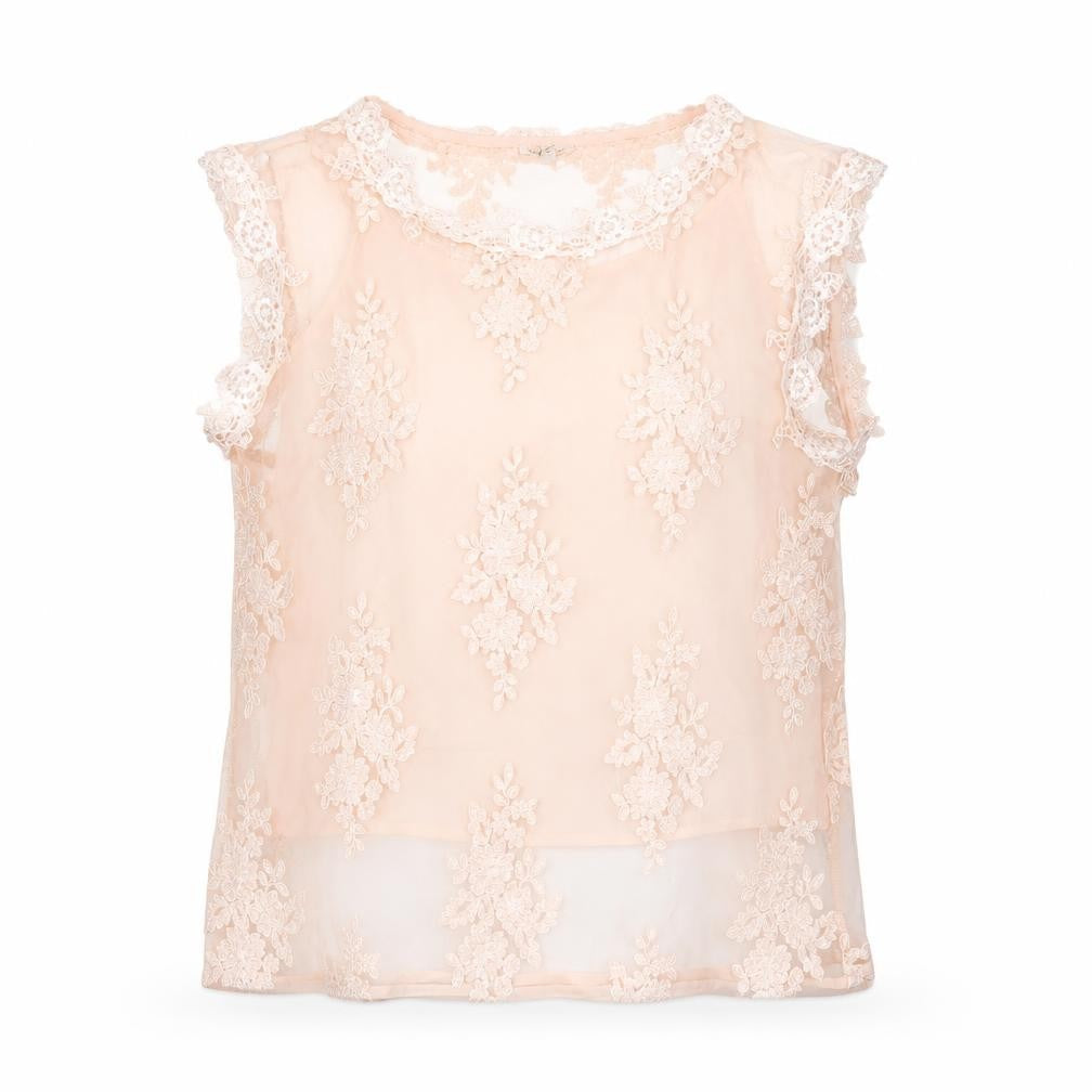 River Island Womens Pink Polyester Basic T-Shirt Size 10 Round Neck