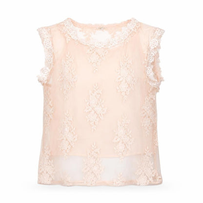 River Island Womens Pink Polyester Basic T-Shirt Size 10 Round Neck