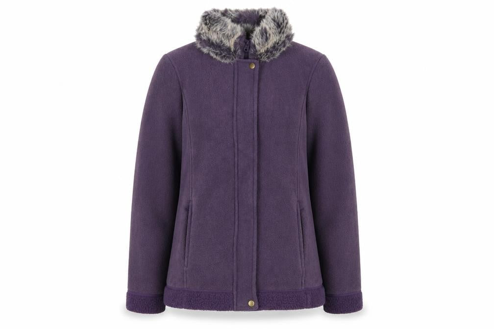 Marks & Spencer Womens Purple Jacket Size 12 Zip - Pockets