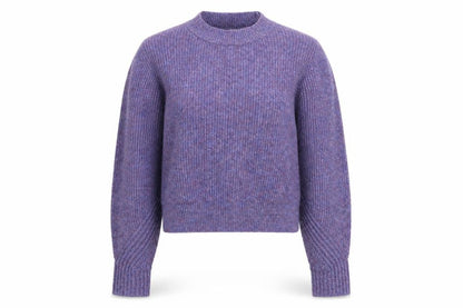 Noisy May Womens Purple Round Neck Polyester Pullover Jumper Size L