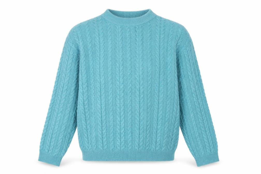 ASOS Womens Blue Crew Neck Cotton Pullover Jumper Size XS