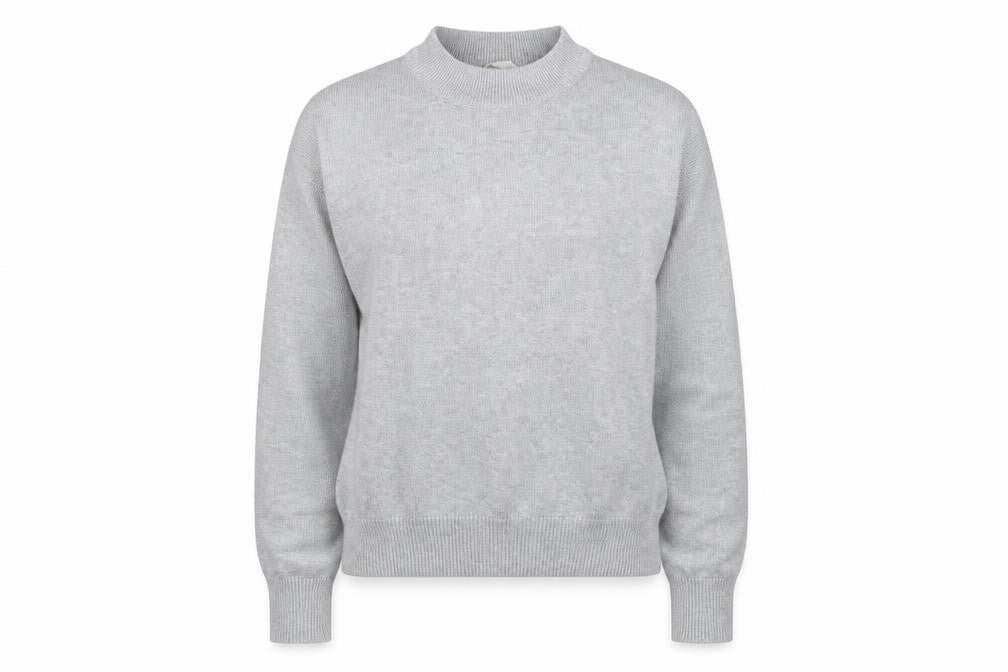H&M Womens Grey Round Neck Polyester Pullover Jumper Size XS