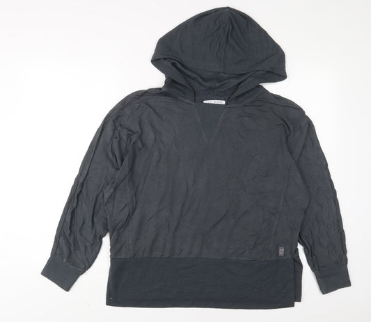 NEXT Womens Grey Viscose Pullover Hoodie Size 12 Pullover