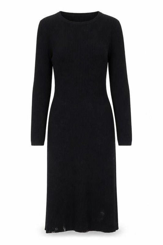 Gap Womens Black Cotton Jumper Dress Size XS Crew Neck Pullover