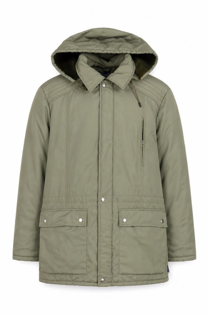 Tiklas Mens Green Jacket Coat Size L Zip