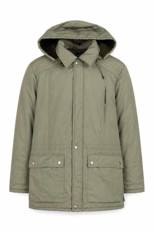 Tiklas Mens Green Jacket Coat Size L Zip
