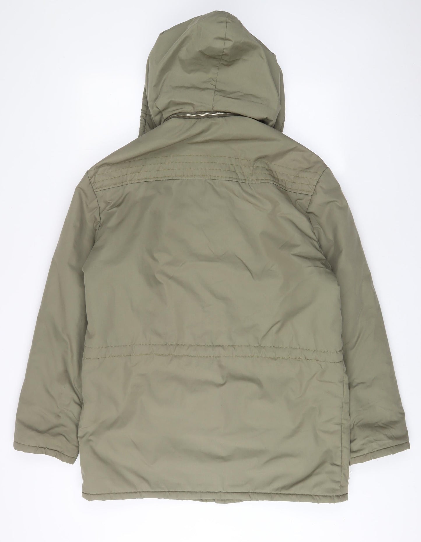 Tiklas Mens Green Jacket Coat Size L Zip
