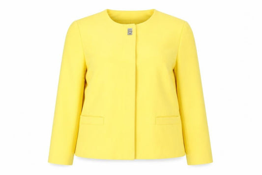 Zara Womens Yellow Jacket Size S Snap
