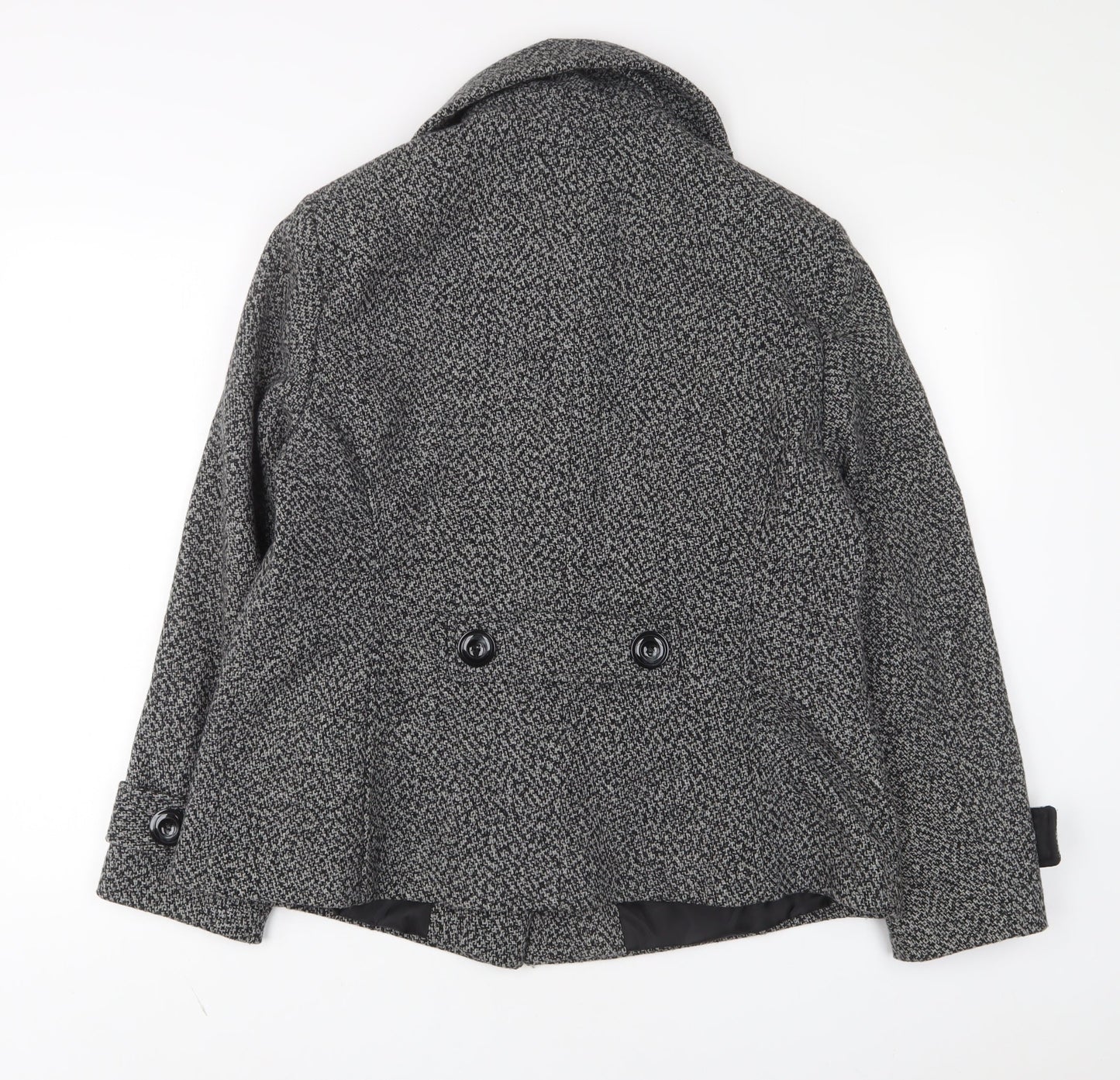 Debenhams Womens Grey Jacket Size 14 Button