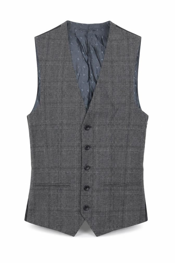 NEXT Mens Grey Polyester Jacket Suit Waistcoat Size 36 Regular
