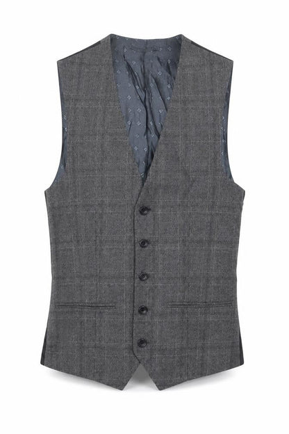 Next Mens Grey Polyester Jacket Suit Waistcoat Size 36 Regular