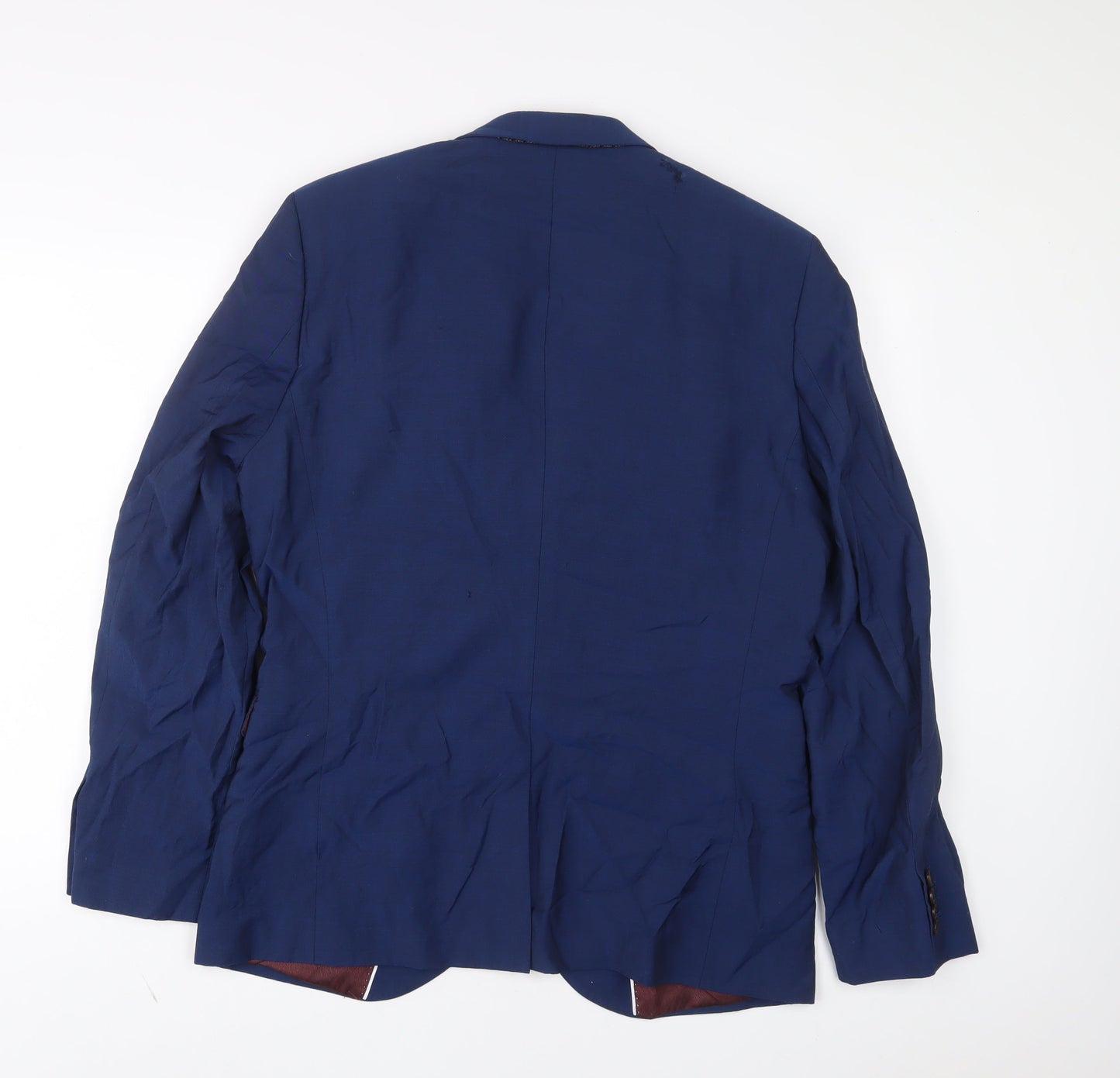 NEXT Mens Blue Wool Jacket Suit Jacket Size 42 Regular