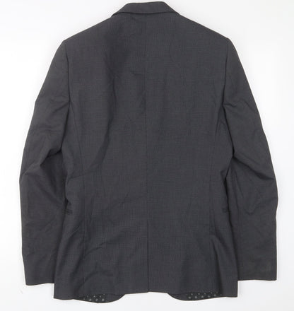 Next Mens Grey Polyester Jacket Suit Jacket Size 36 Regular
