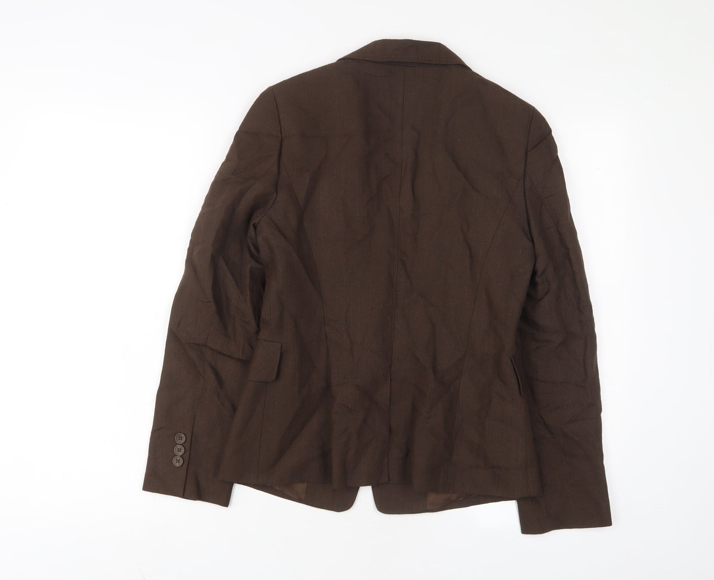 G2000 Womens Brown Jacket Blazer Size 10 Button