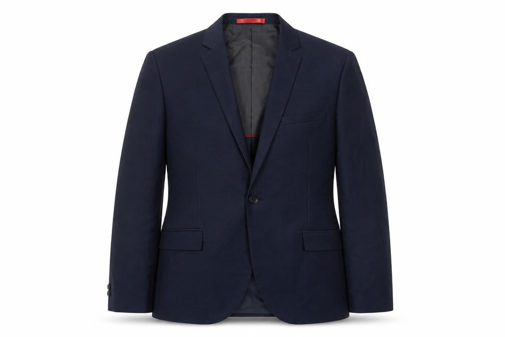 Ventuno 21 Mens Blue Polyester Jacket Suit Jacket Size 38 Regular