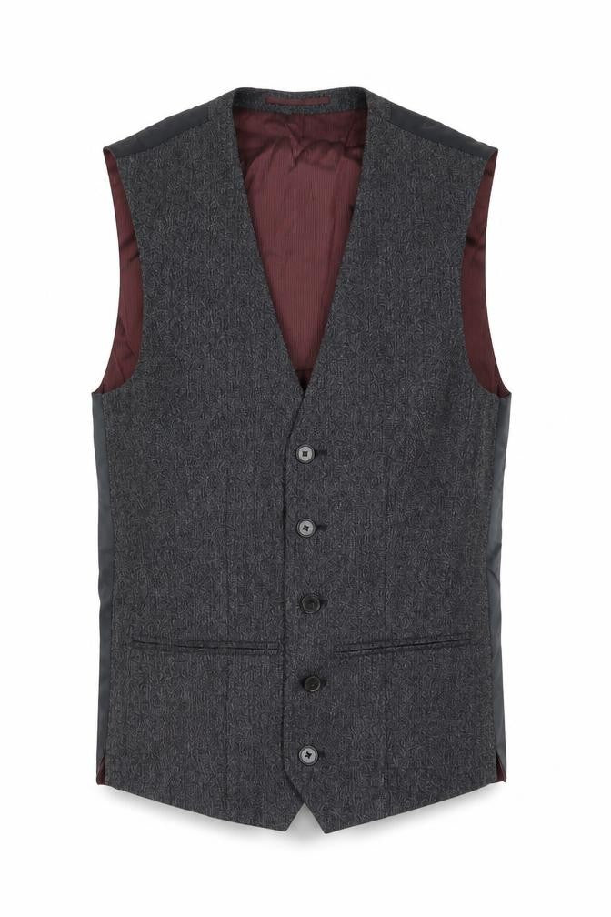 NEXT Mens Grey Wool Jacket Suit Waistcoat Size S Regular