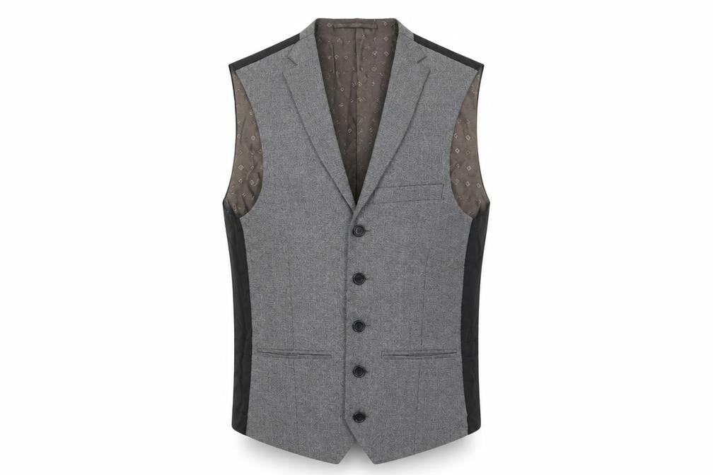 NEXT Mens Grey Polyester Jacket Suit Waistcoat Size S Regular
