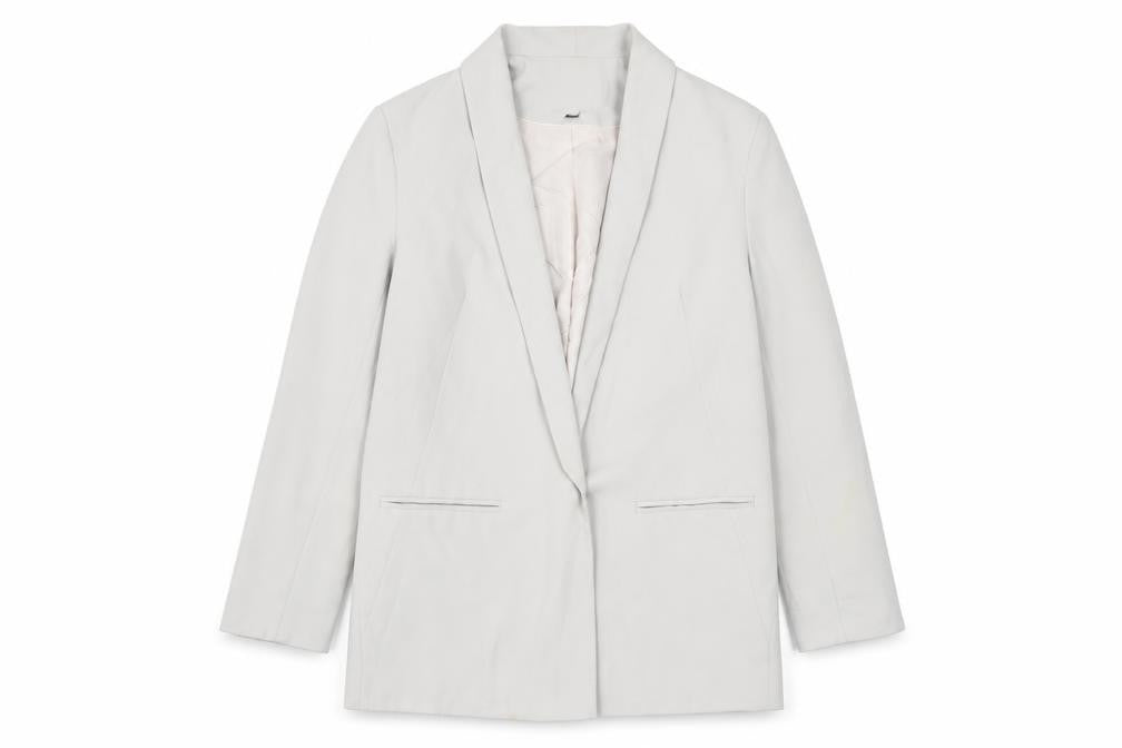 Topshop Womens Grey Jacket Blazer Size 8 Button