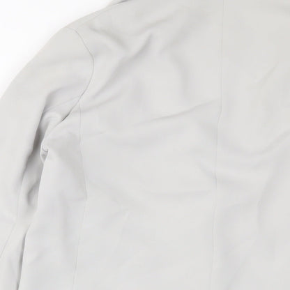 Topshop Womens Grey Jacket Blazer Size 8 Button