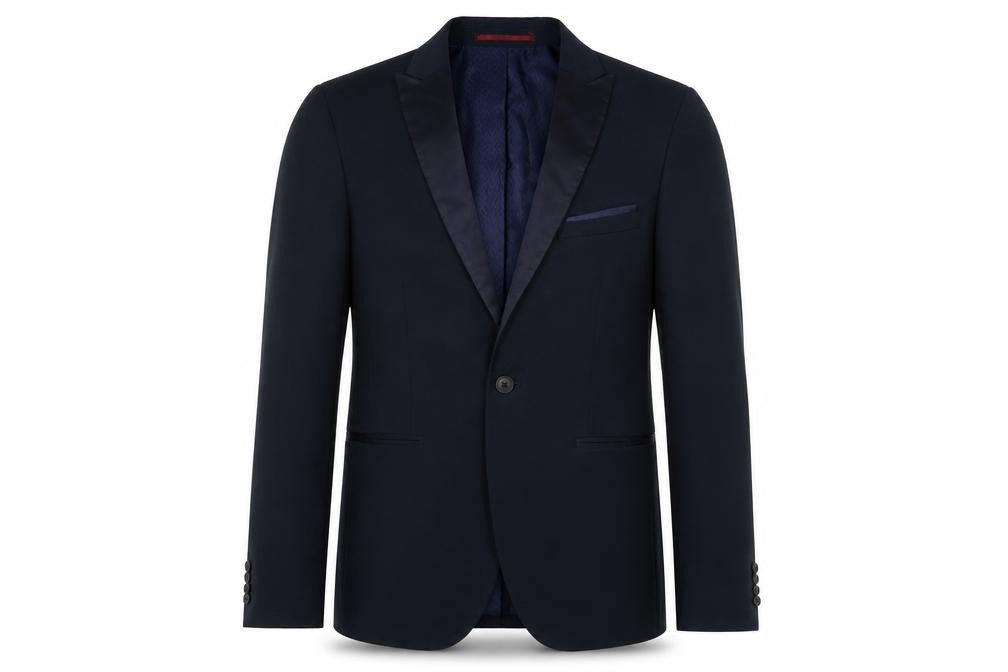 Burton Mens Blue Polyester Jacket Suit Jacket Size 40 Regular