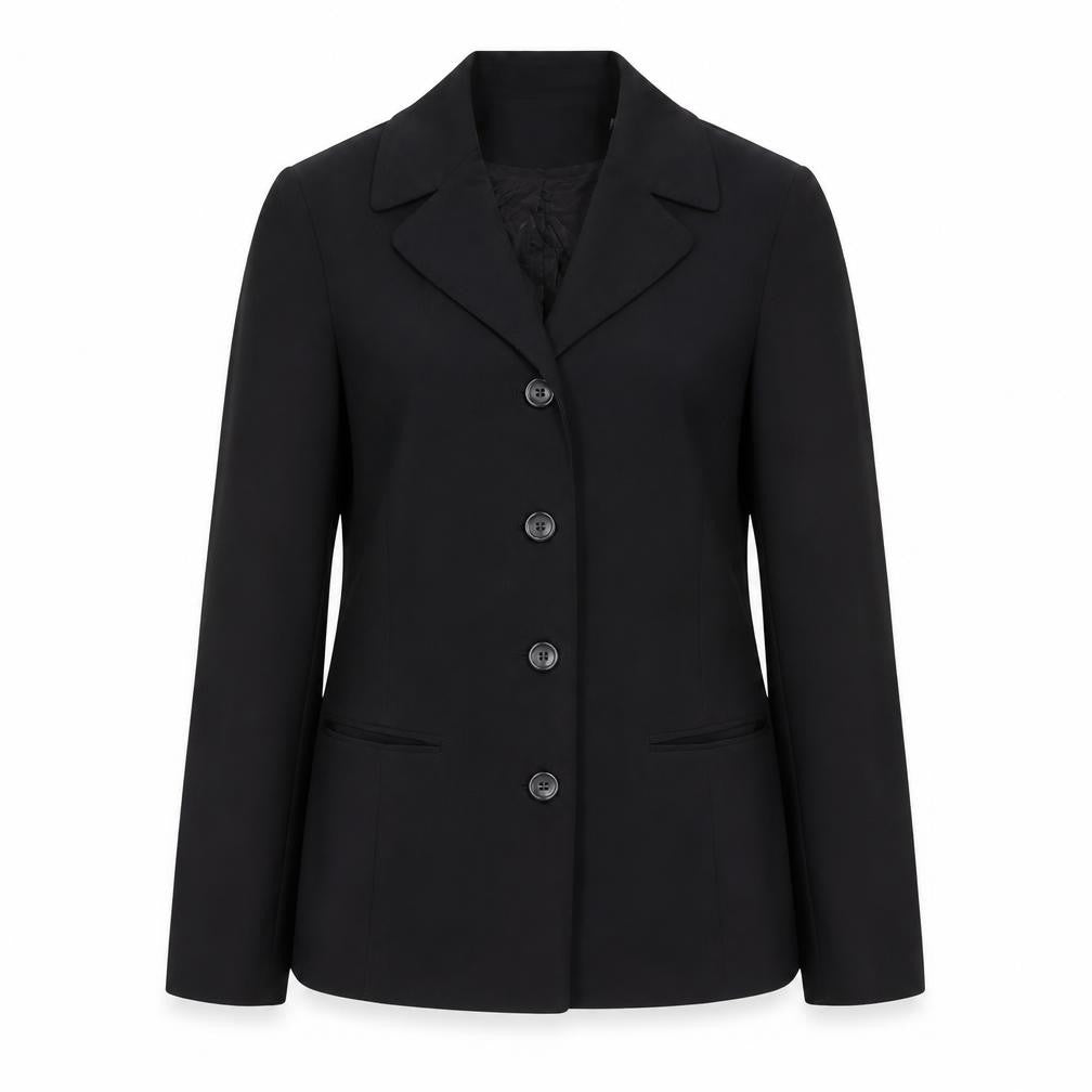 lambda Womens Black Jacket Blazer Size S Button