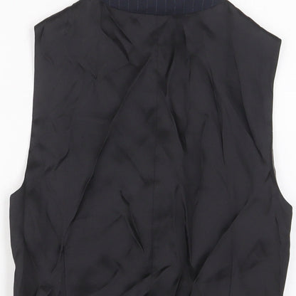 Next Mens Blue Wool Jacket Suit Waistcoat Size 34 Regular