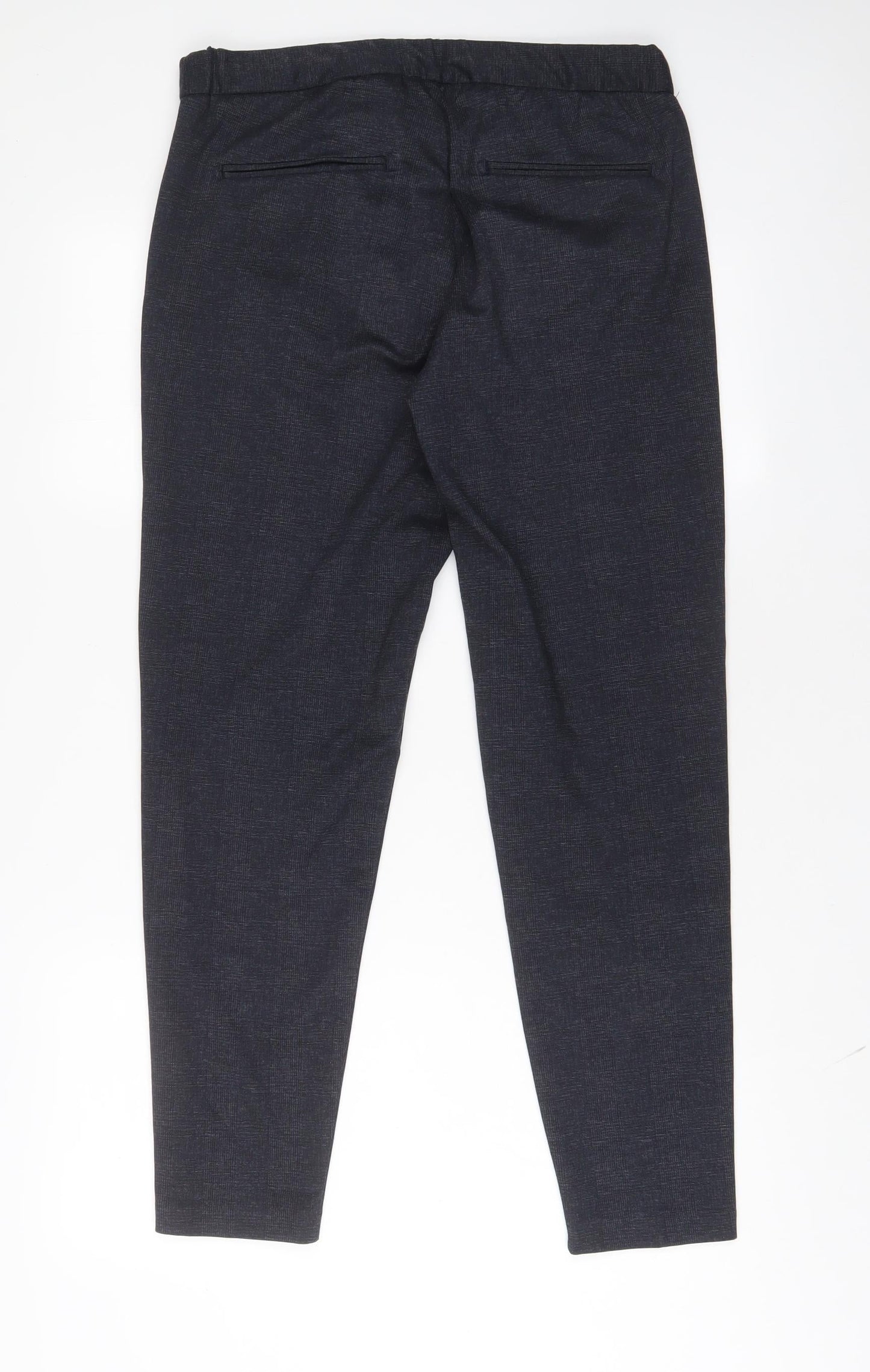 celio* Womens Blue Polyester Trousers Size S L30 in Regular Hook & Eye