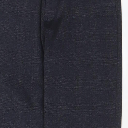 celio* Womens Blue Polyester Trousers Size S L30 in Regular Hook & Eye
