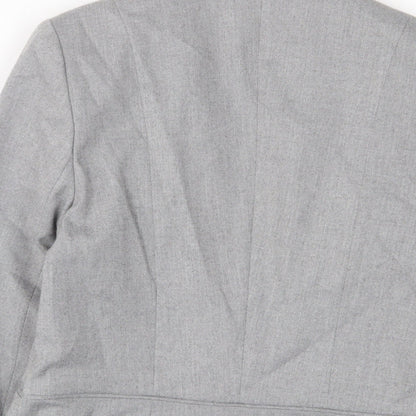 Oasis Womens Grey Jacket Blazer Size 8 Button