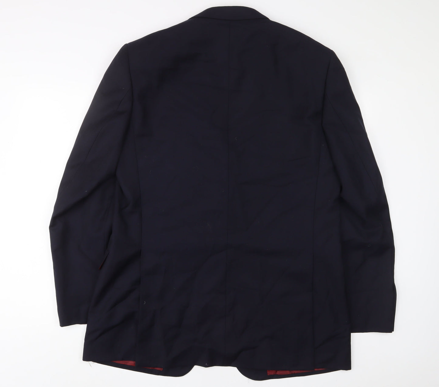 Marks and Spencer Mens Blue Wool Jacket Suit Jacket Size 42 Regular