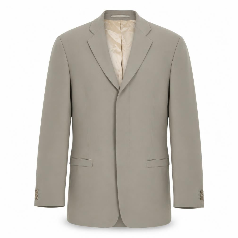 STONES Mens Grey Polyester Jacket Suit Jacket Size 40 Regular