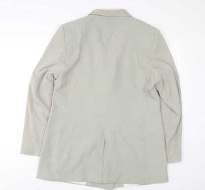H&M Womens Green Jacket Blazer Size 16 Button