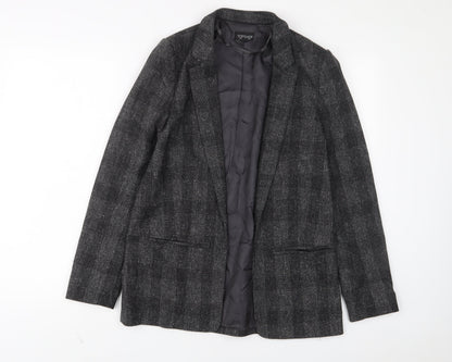 Topshop Womens Grey Jacket Blazer Size 8 - Open