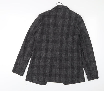 Topshop Womens Grey Jacket Blazer Size 8 - Open