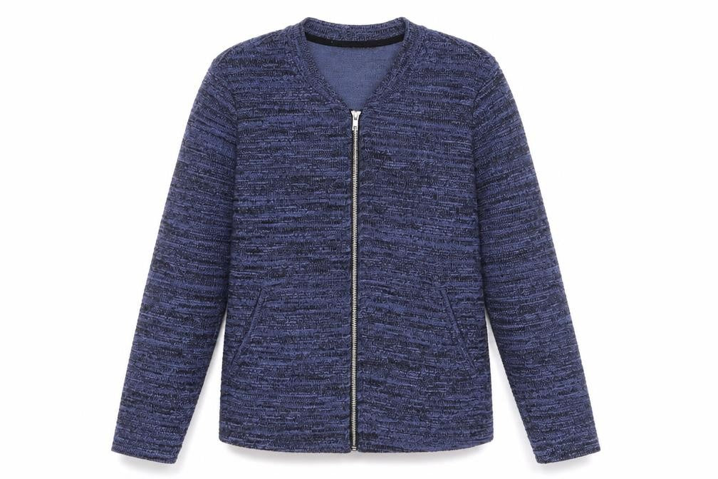 Marks & Spencer Womens Blue Polyester Full Zip Sweatshirt Size 12 Zip