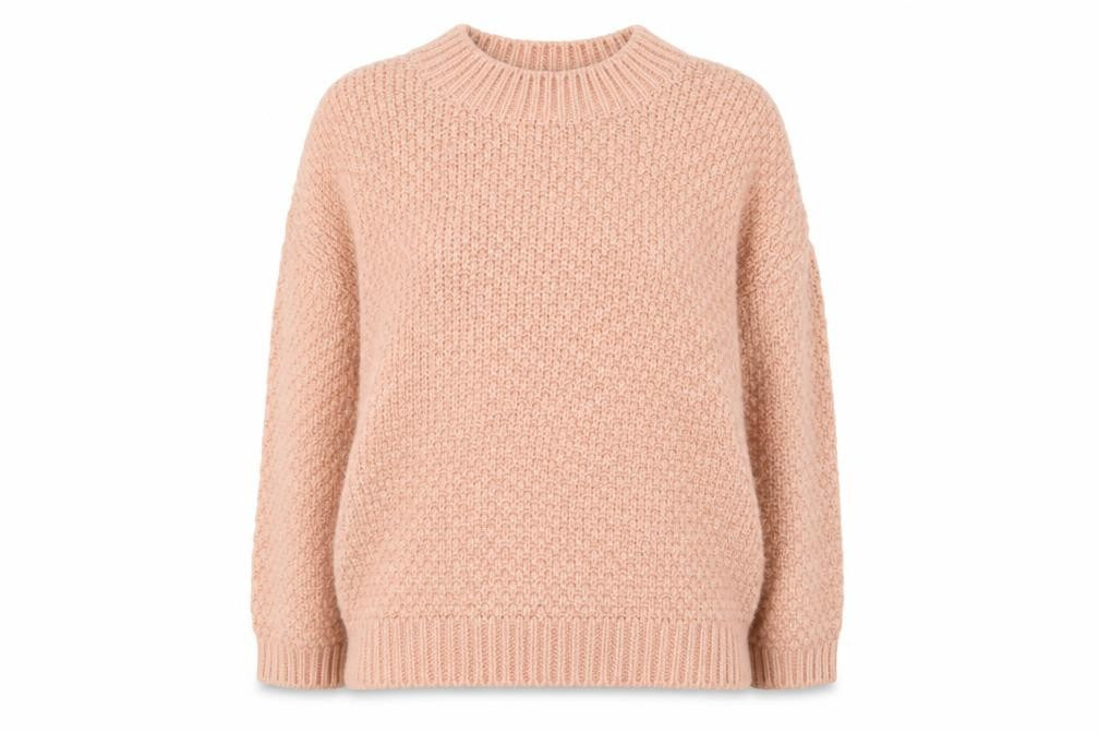 ASOS Womens Pink Crew Neck Acrylic Pullover Jumper Size 12