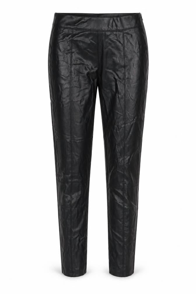 Topshop Womens Black Polyester Trousers Size 6 L27 in Regular Zip