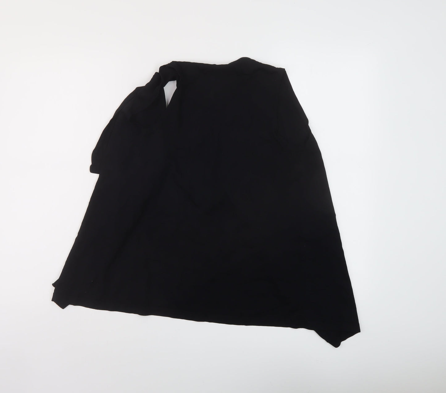 M&Co Womens Black V-Neck Viscose Cardigan Jumper Size 8
